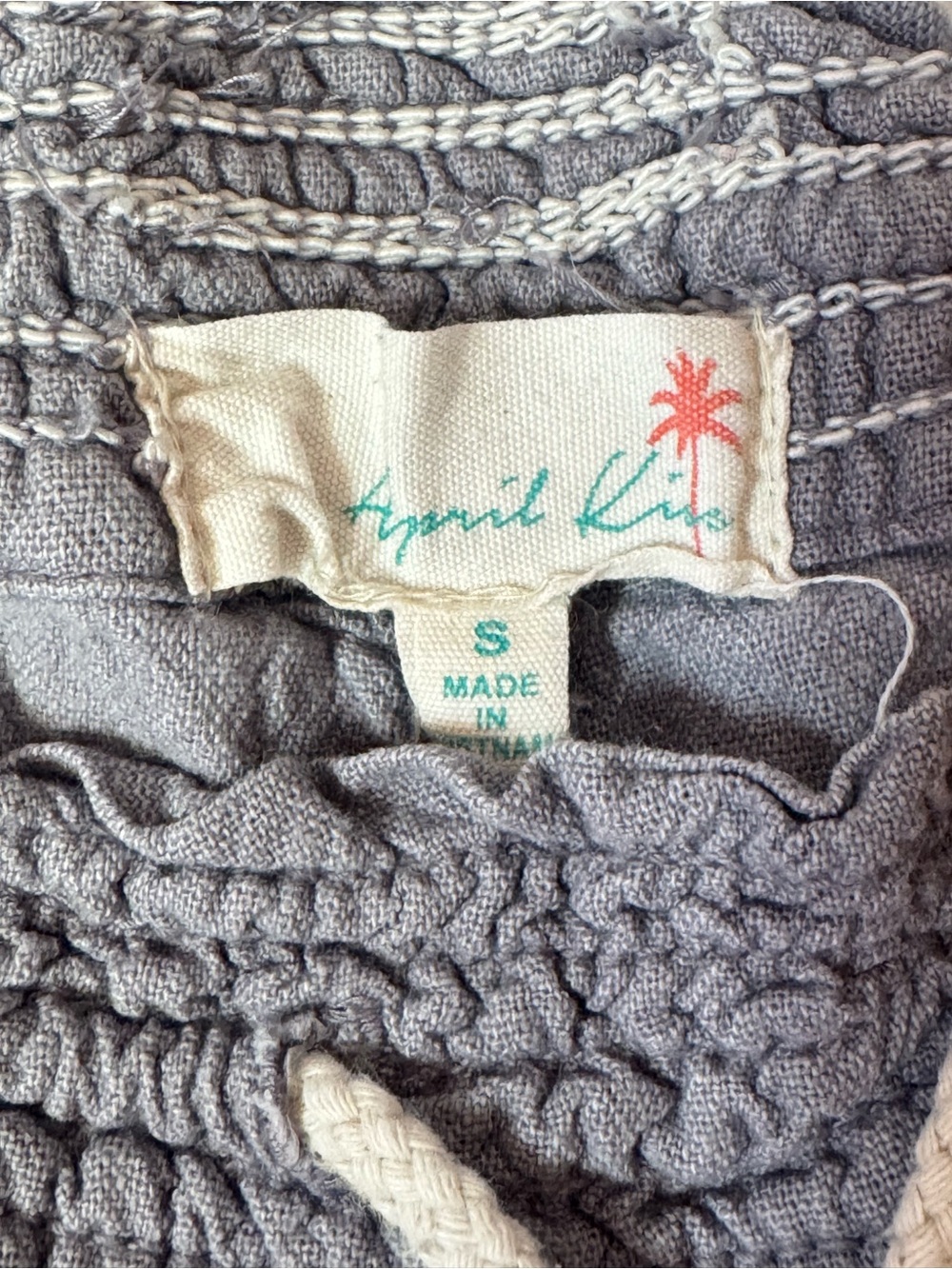 Relaxed Grey Drawstring  Pants - Picture 2 of 3